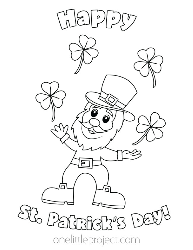 St patricks day coloring pages free st patricks day coloring sheets