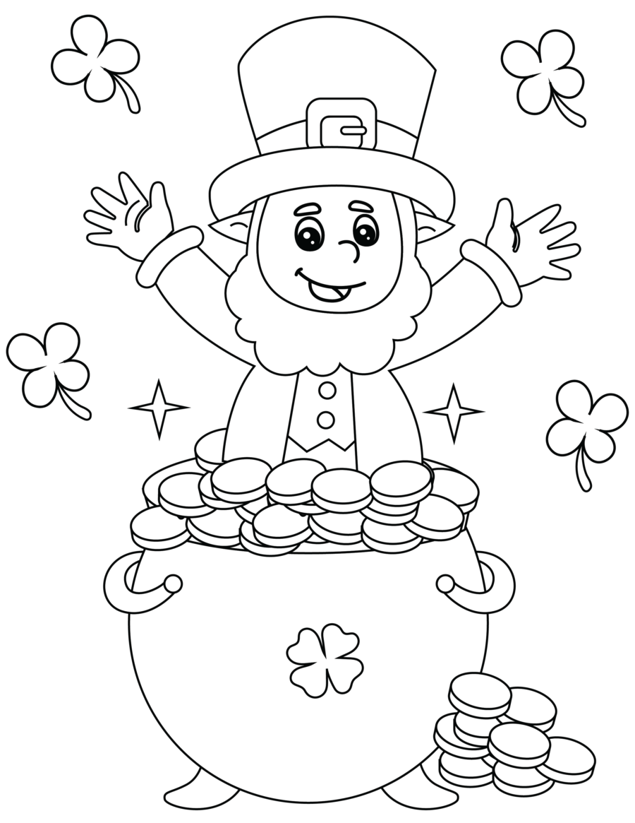 More st patricks day coloring pages