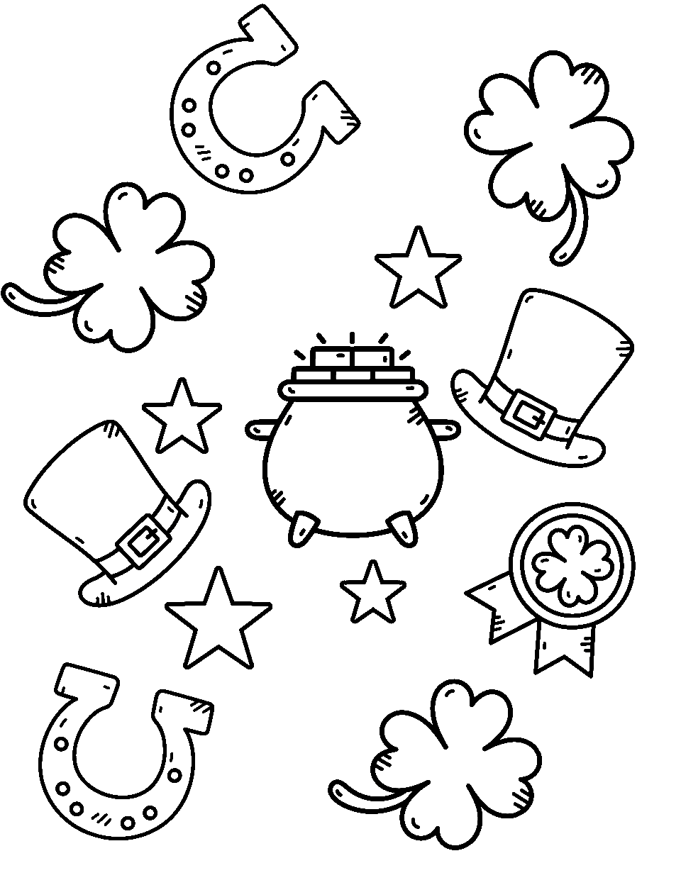 St patricks day coloring pages free printables