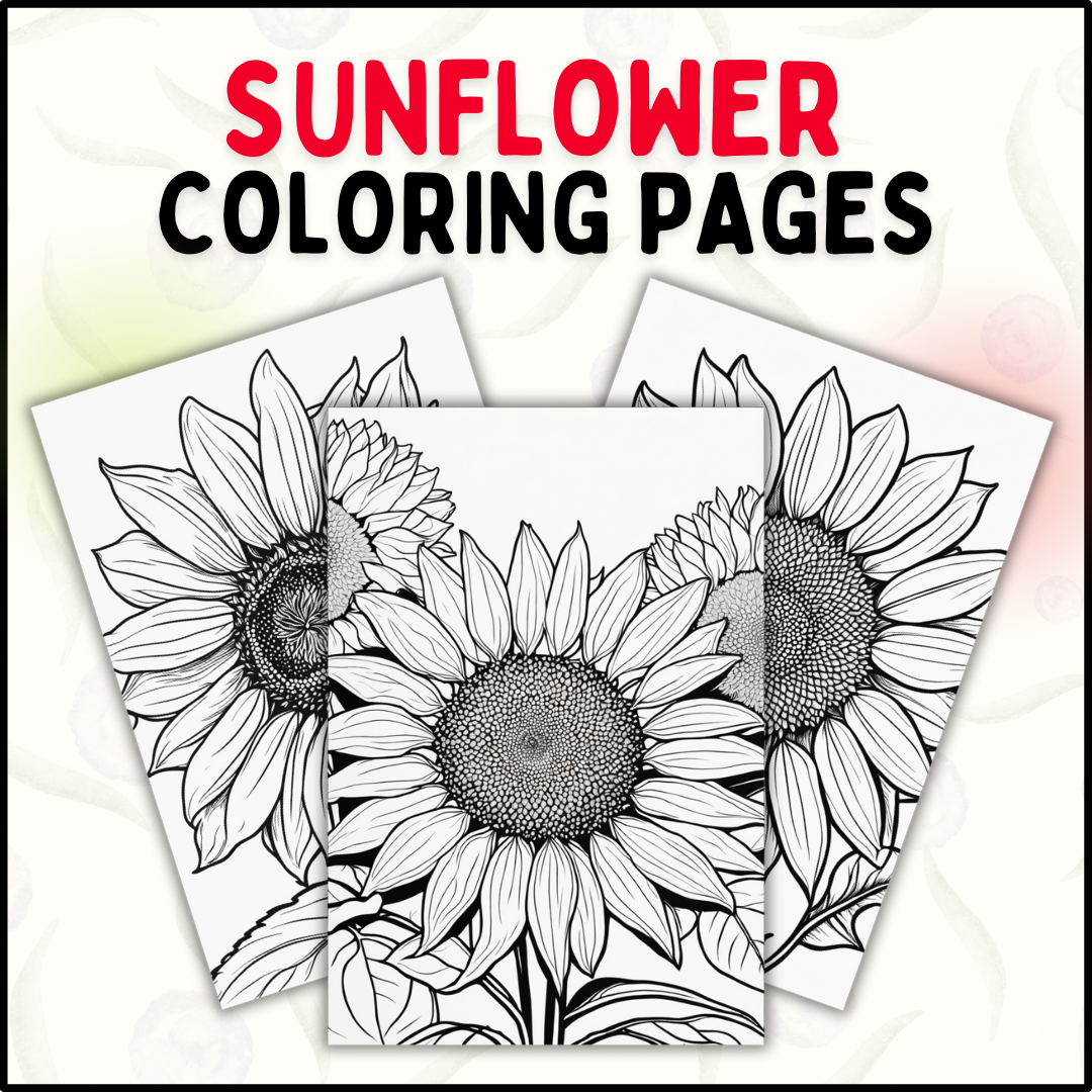 Sunflower coloring pages a beautiful way to celebrate summer made by teachers