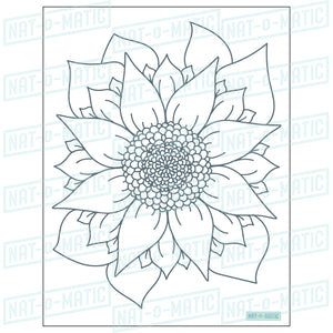 Sunflower coloring page