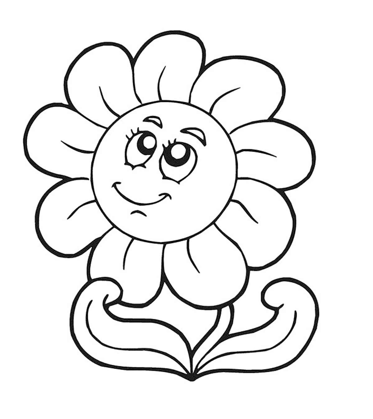 Beautiful sunflower coloring pages for your little girl