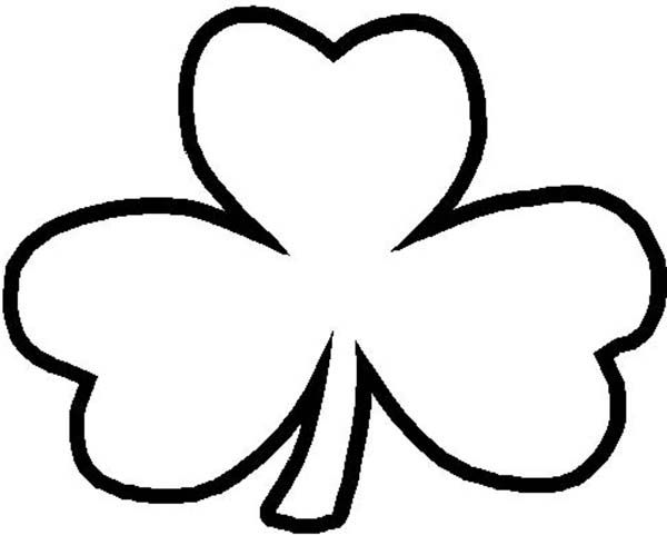 A mon three leaf clover coloring page color luna leaf coloring page coloring pages shape coloring pages