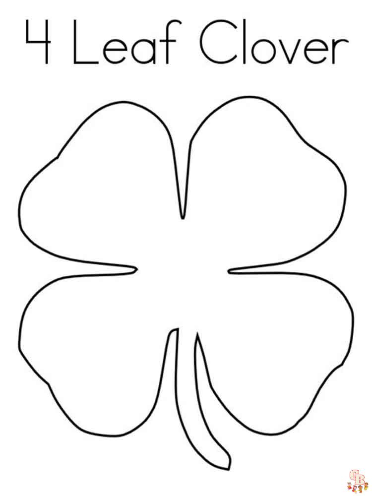 Clover coloring pages fun and free printable pages for kids