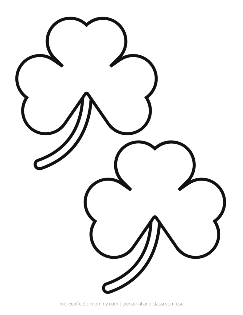 Free shamrock templates â more coffee for mommy