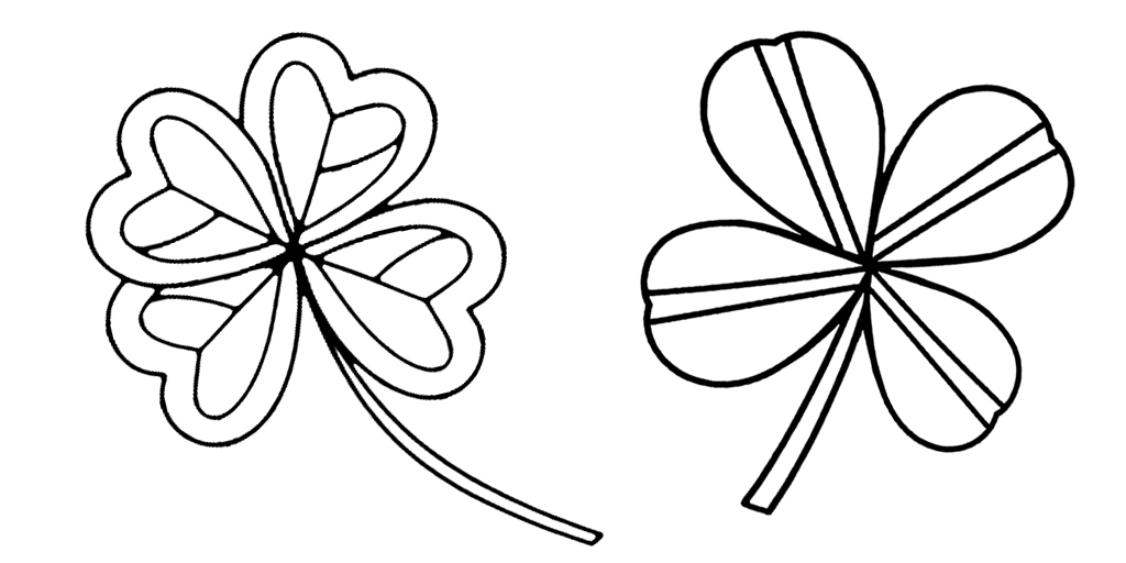 Four leaf clover outline