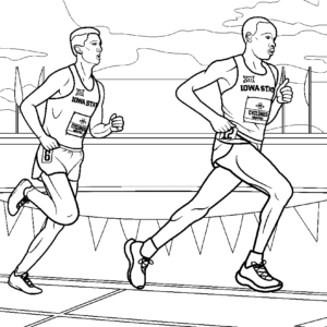 Athletics coloring pages printable for free download
