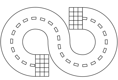 Race track coloring page free printable coloring pages