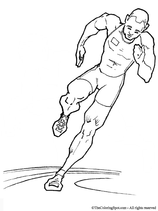 Runner track coloring page audio stories for kids free coloring pages colouring printables