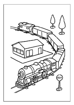Create endless adventures with our printable train coloring pages collection