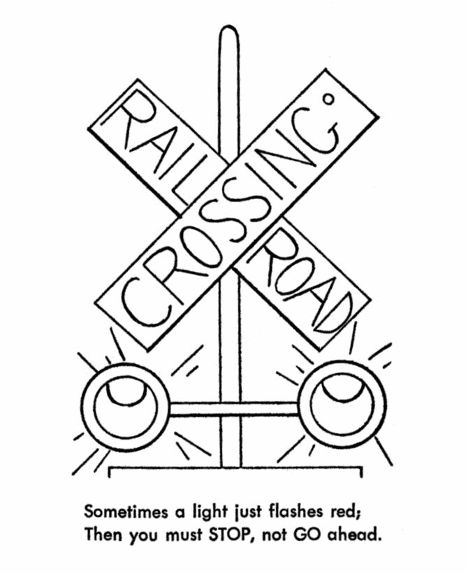 Monorail train coloring pages safety crafts coloring pages train coloring pages