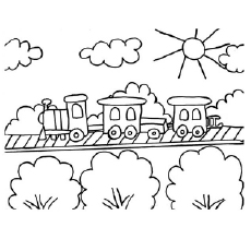 Top free printable train coloring pages online