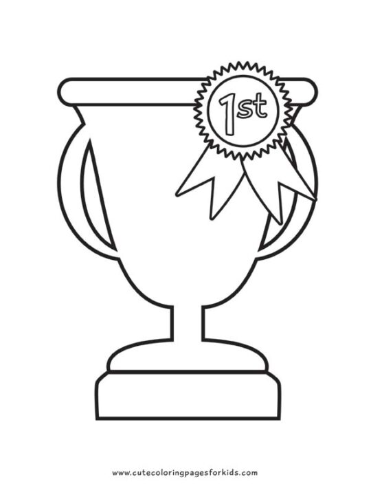 Trophy coloring pages