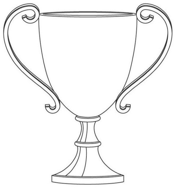 Free trophy coloring pages printable pdf