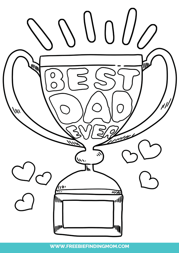 Free printable fathers day coloring pages