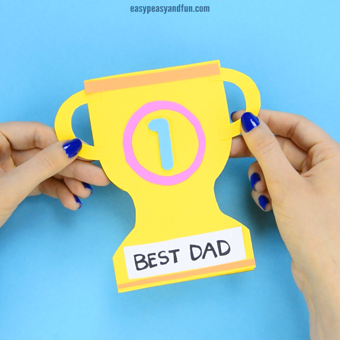 Fathers day trophy card
