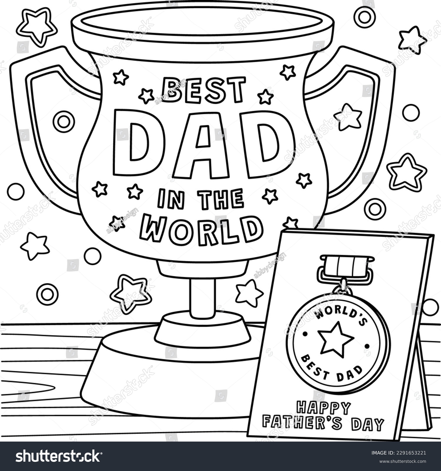 Happy fathers day coloring page photos and images
