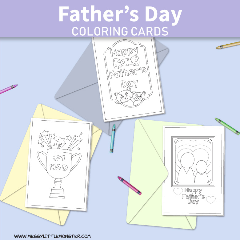 Printable fathers day cards to color