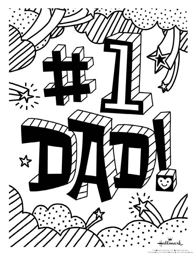 Places to find free printable fathers day coloring pages for kids