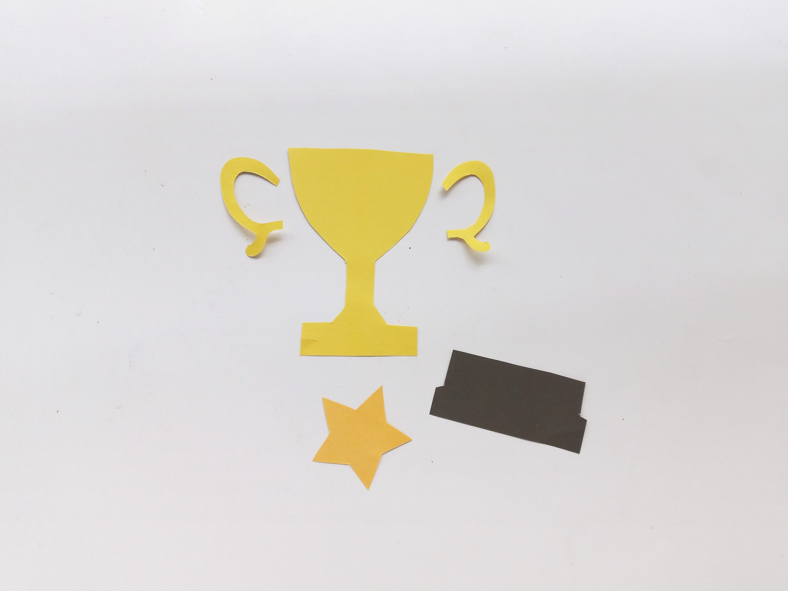 Fathers day trophy pop up card