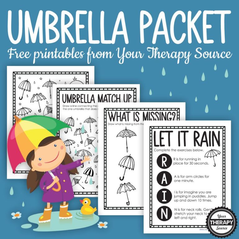 Umbrella coloring pages free homeschool deals