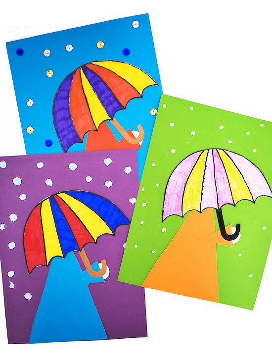 Rainy day umbrella craft