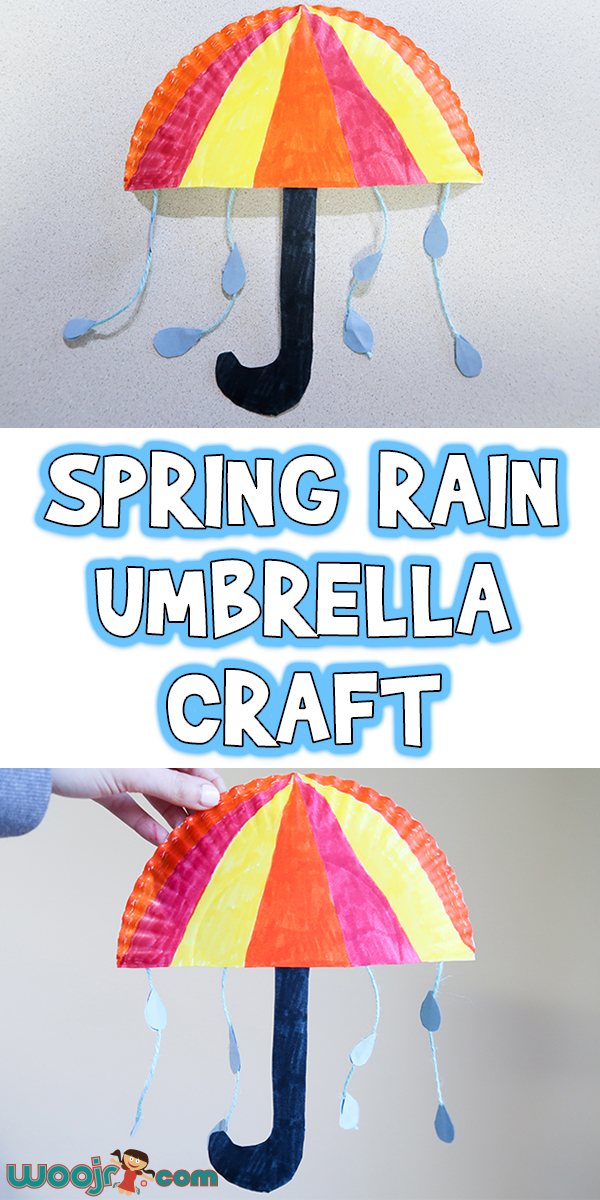 Spring rain umbrella craft woo jr kids activities childrens publishing