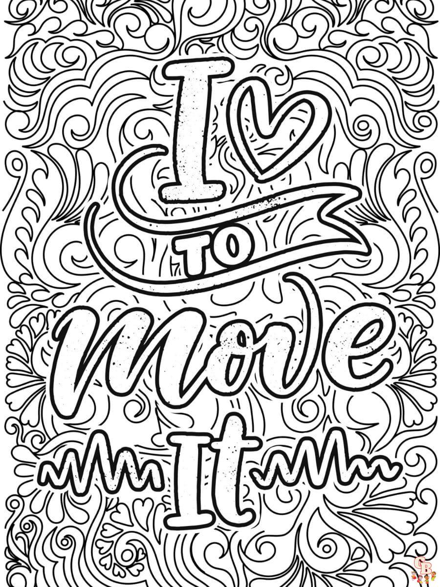 Printable quotes coloring pages free for kids and adults