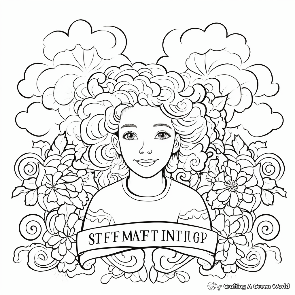 Inspirational coloring pages