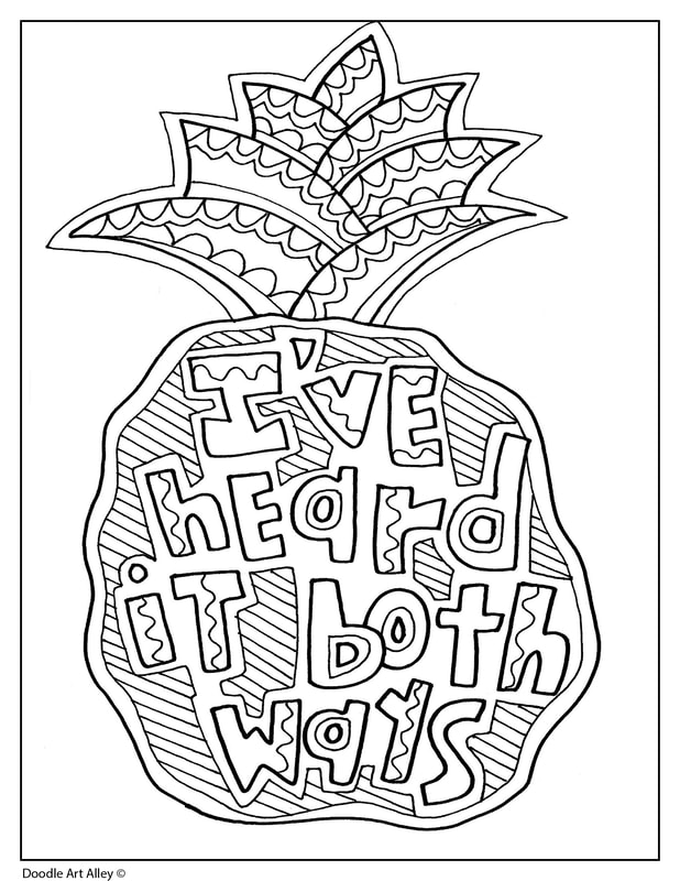 Quote coloring pages