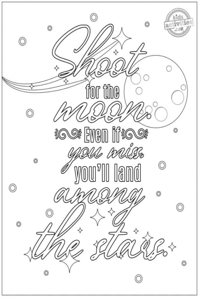Motivational quote coloring pages for adults kids activities blog