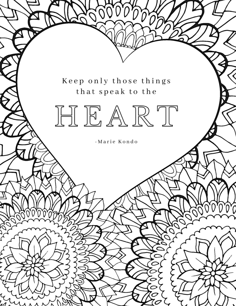 Free printable adult coloring pages with inspirational quotes