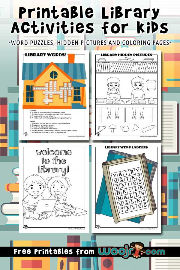Printable library activities