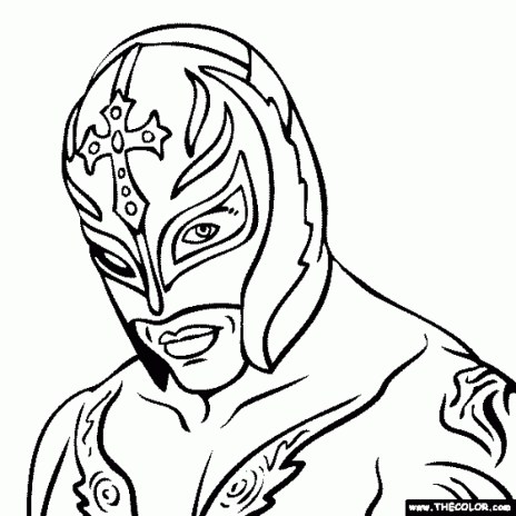 Free printable wwe coloring pages