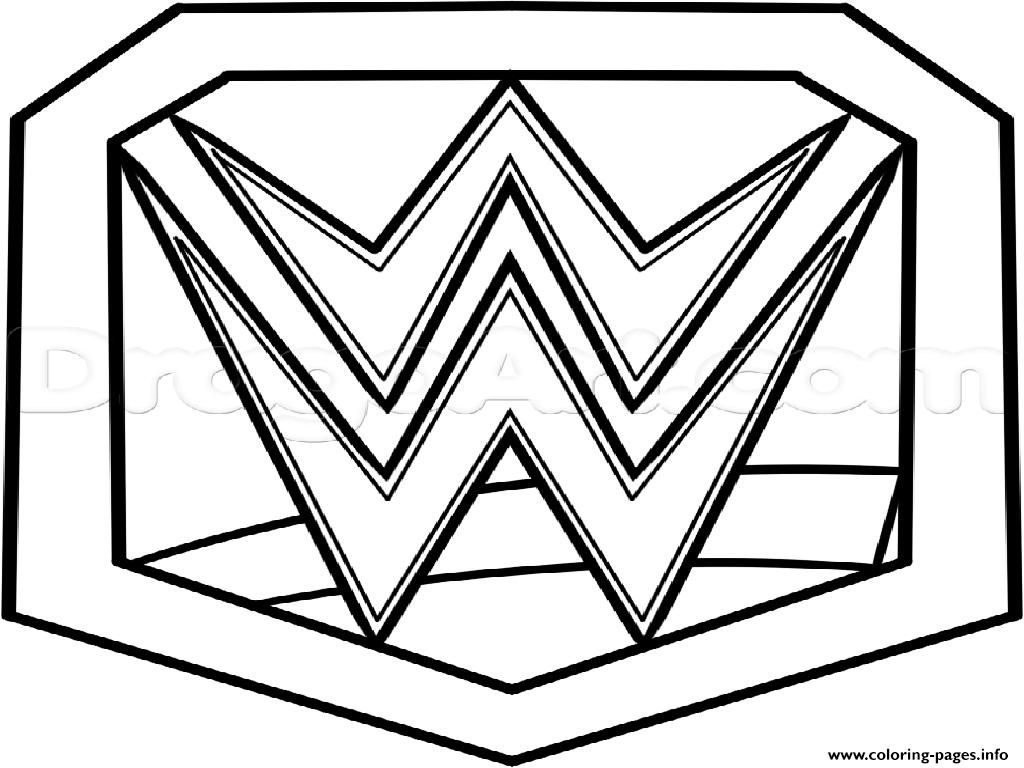Get creative with wwe champion belt coloring pages