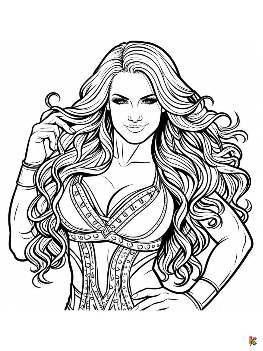 Wwe coloring pages â