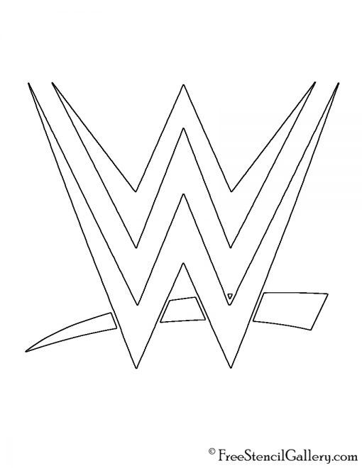Wwe logo stencil free stencil gallery wwe logo wwe coloring pages wwe birthday party