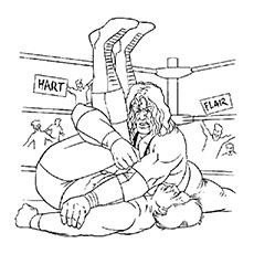 Top wrestling coloring pages for your little one