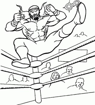 Free printable wwe coloring pages