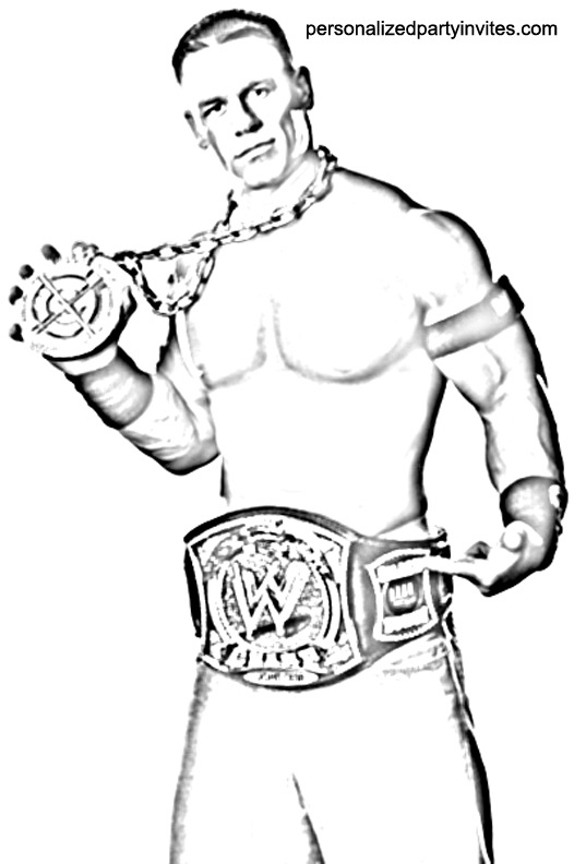 Wwe coloring pages archives