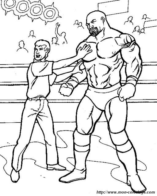 Coloring wwe wrestling page referee wwe to print out or color online