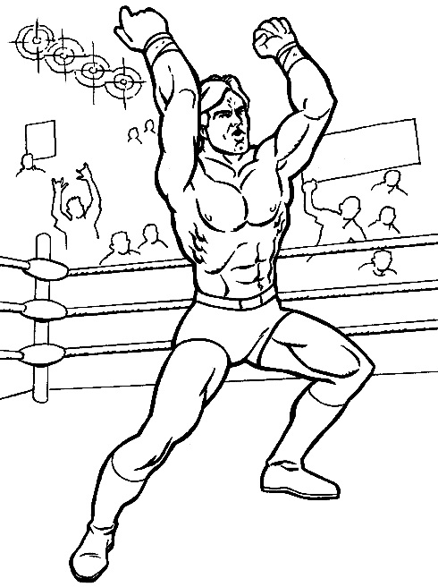Printable wwe coloring pages