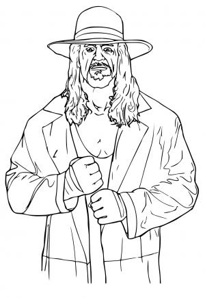 Free printable wwe coloring pages for adults and kids