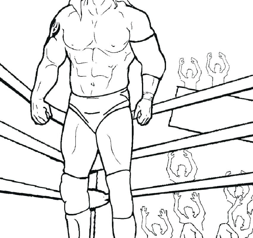 Wwe coloring pages pictures of wrestlers free printable