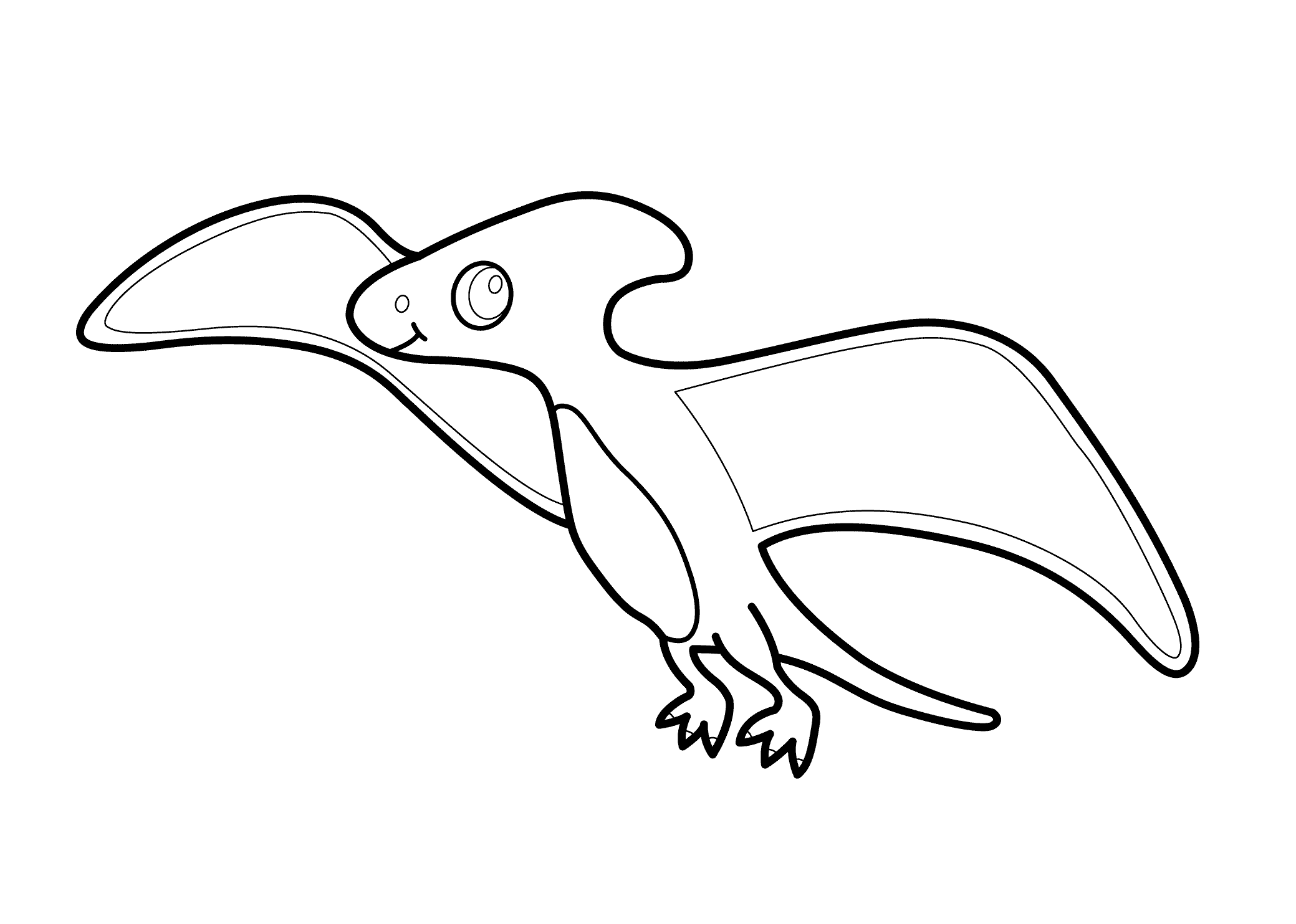Little dinosaur pteranodon cartoon coloring pages for kids printable free cartoon coloring pages coloring pages for kids coloring pages