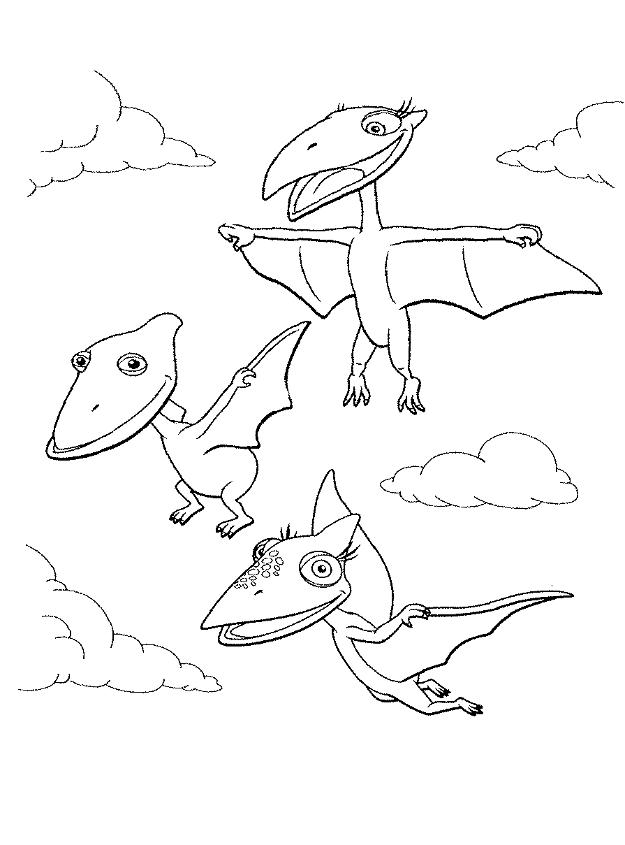 Dinosaur train coloring pages