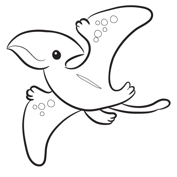 Free pterodactyl coloring page â