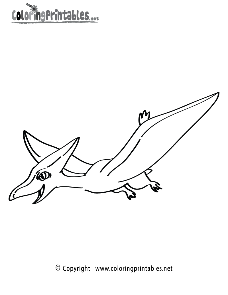Pterodactyl coloring page