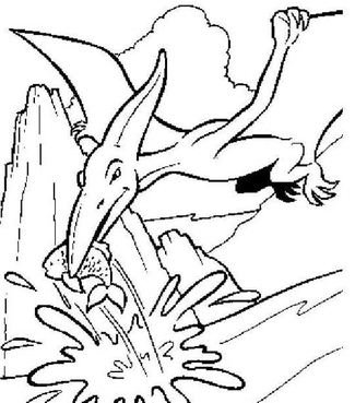 Pterodactyl coloring pages printable for free download