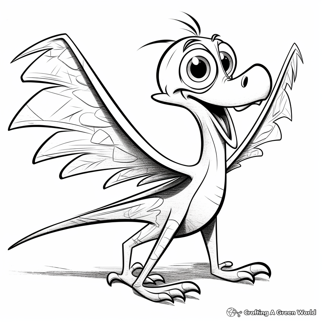 Pterodactyl coloring pages